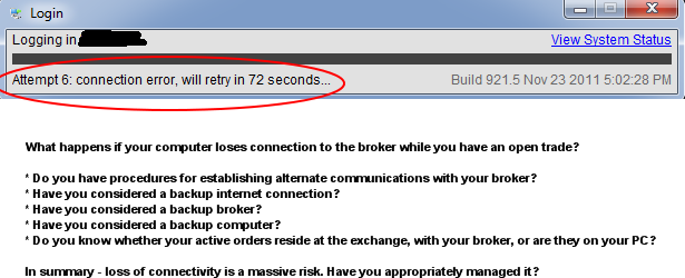 connection error